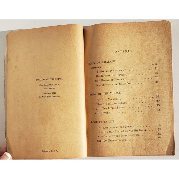 Lot Of 2: A. Merritt Murder Mystery Monthly 1944-45 1st edtns. ISHTAR & DWELLERS - Picture 10 of 12